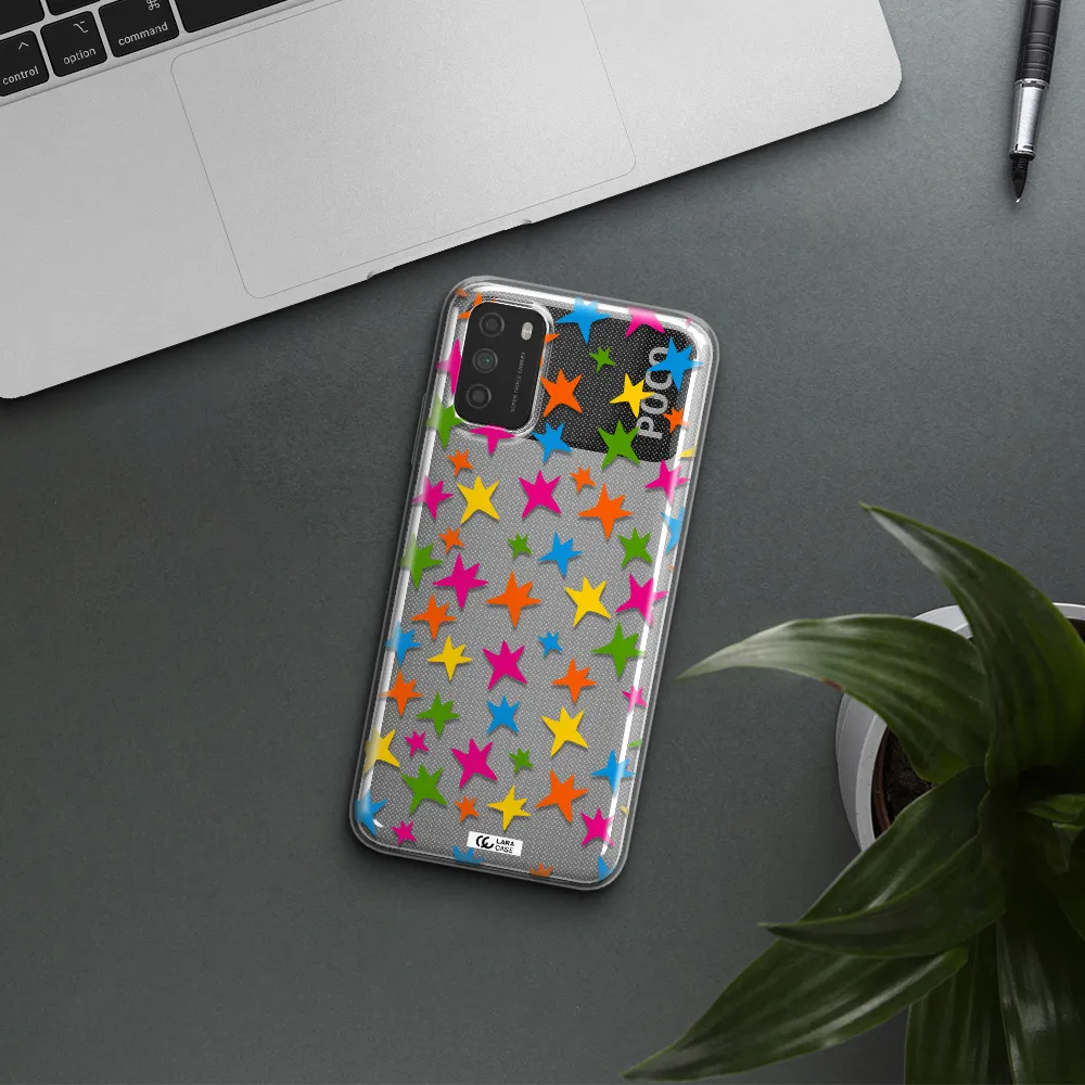 Colorful Stars Xiaomi Poco M3 Clear TPU Case