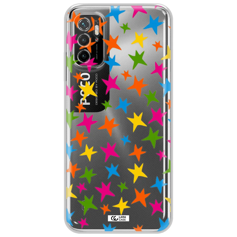 Colorful Stars Xiaomi Poco M3 Pro Clear Tpu Case