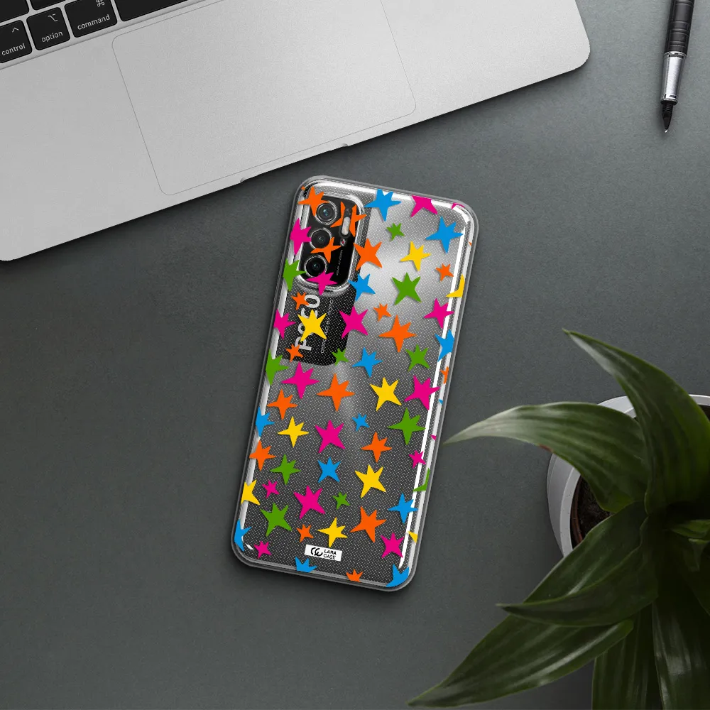 Colorful Stars Xiaomi Poco M3 Pro Clear Tpu Case