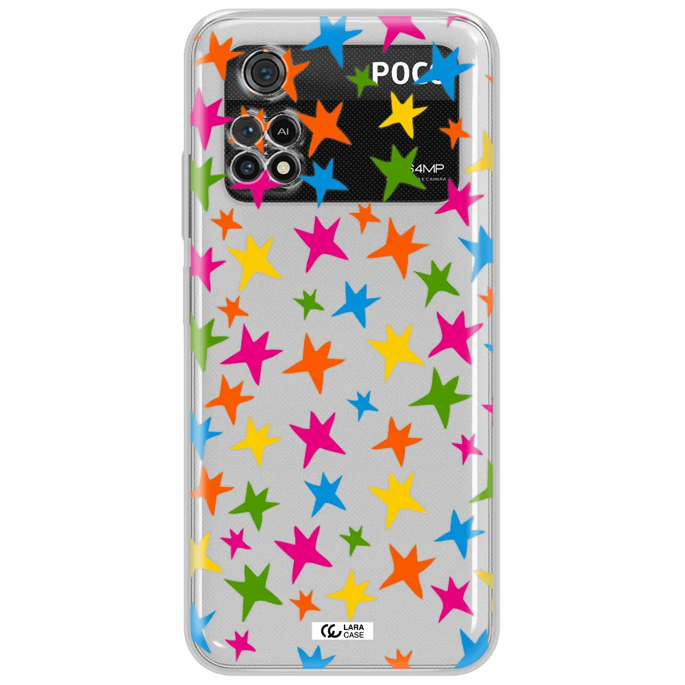 Colorful Stars Xiaomi Poco M4 Pro 4G Clear Tpu Case