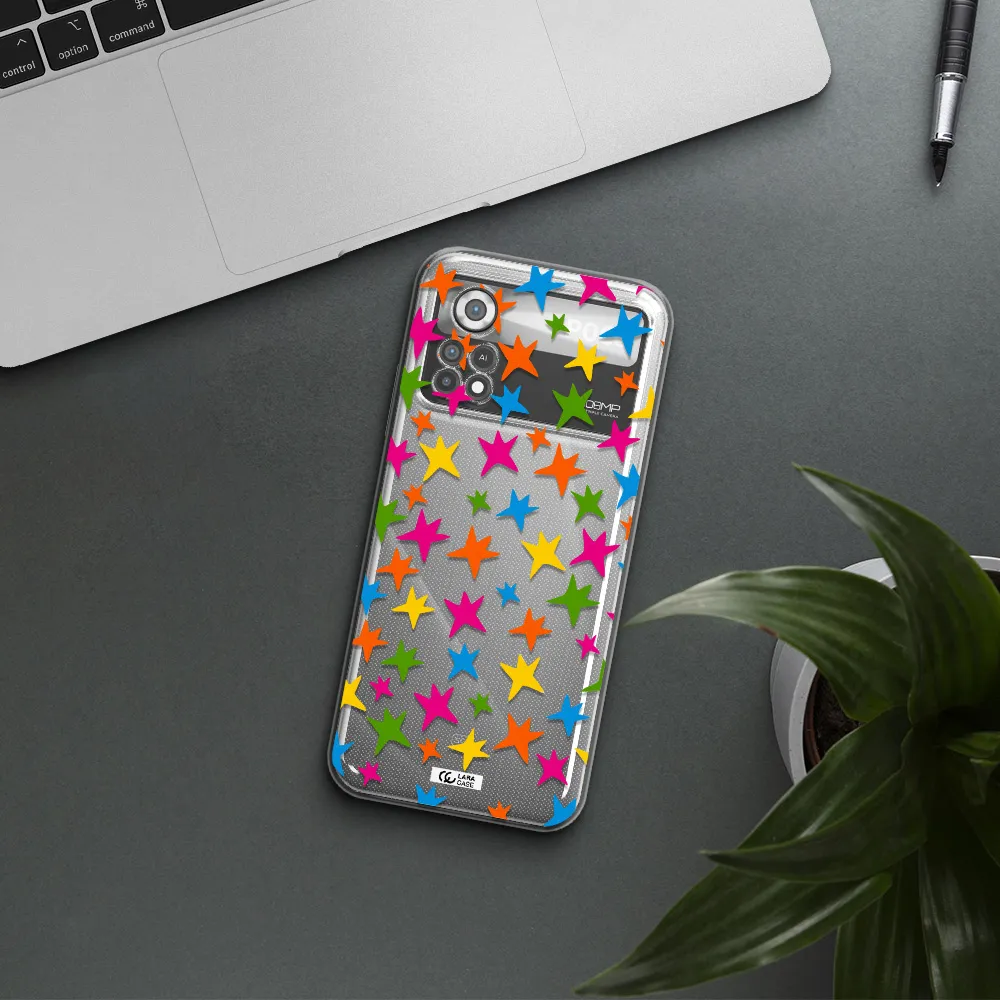 Colorful Stars Xiaomi Poco X4 Pro Clear TPU Case