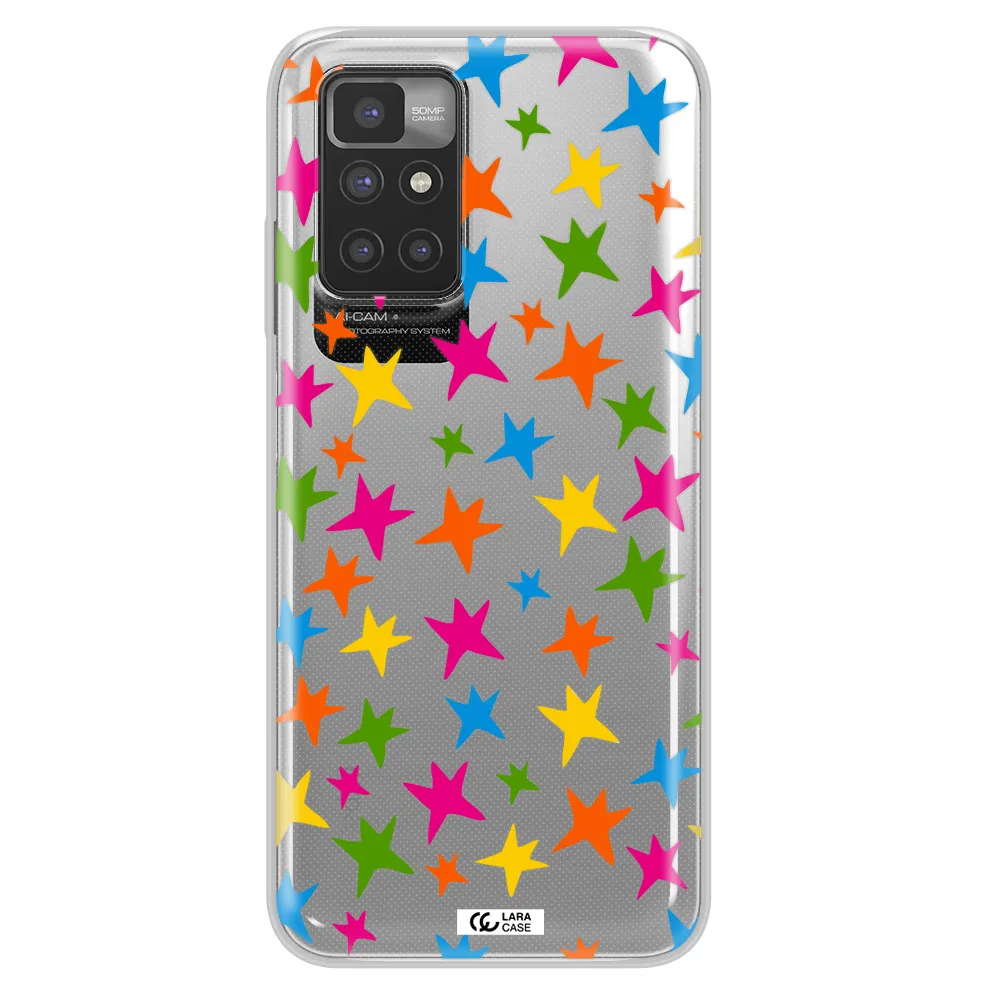 Colorful Stars Xiaomi Redmi 10 Clear TPU Case