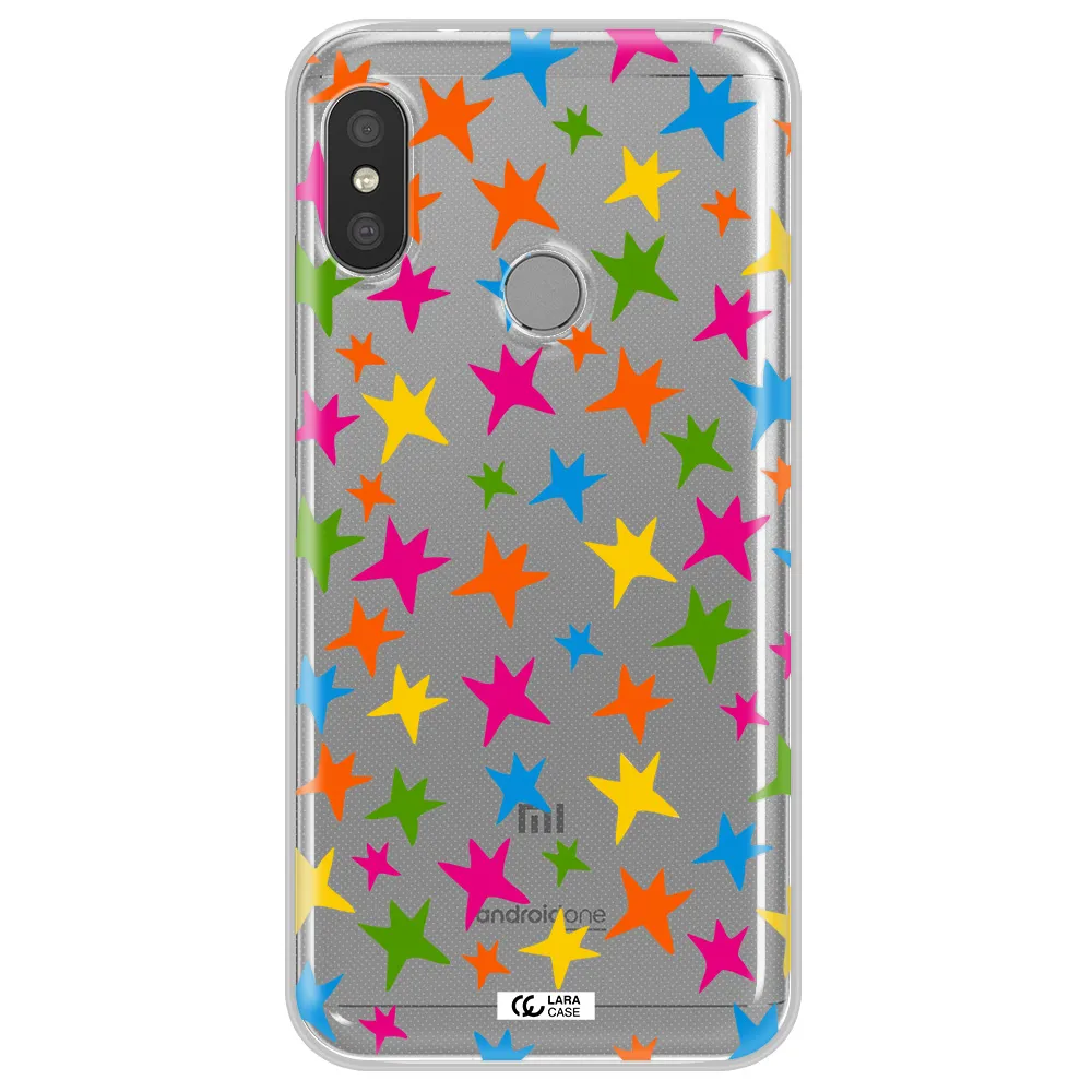 Colorful Stars Xiaomi Redmi 6 Pro Clear TPU Case