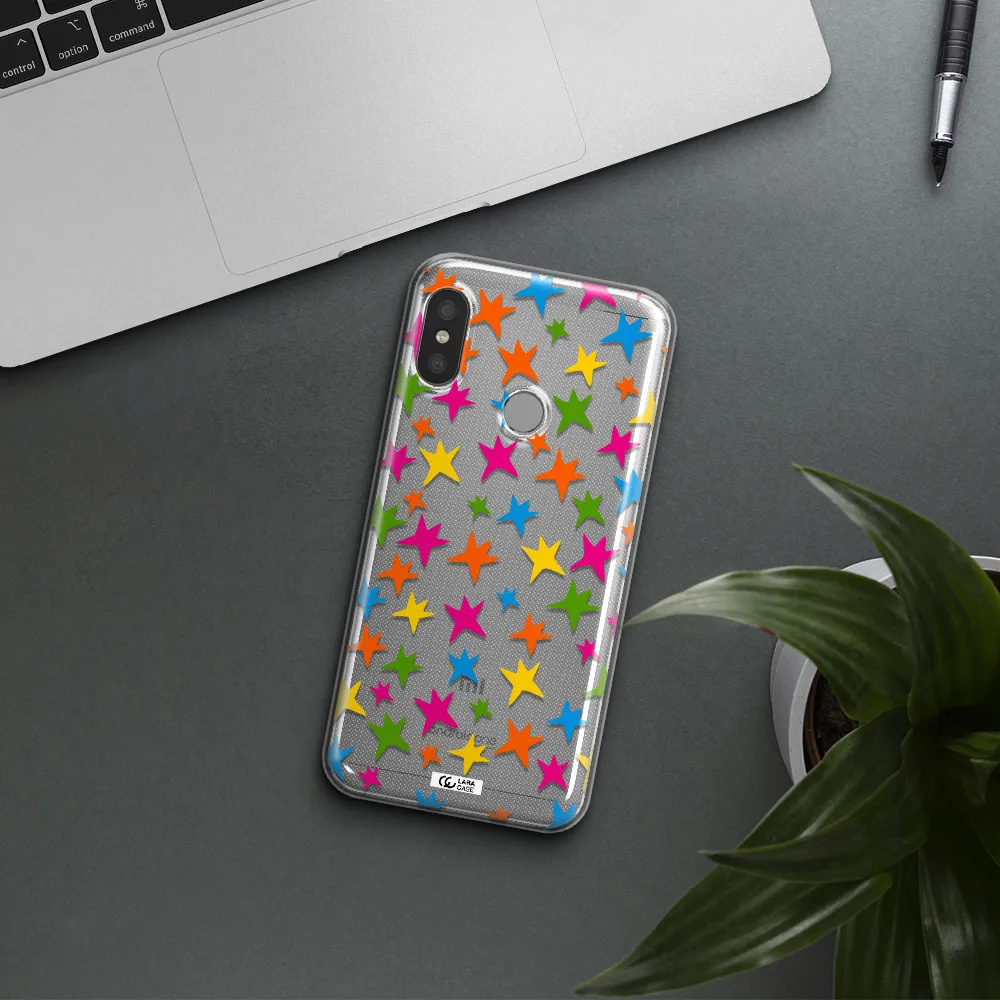 Colorful Stars Xiaomi Redmi 6 Pro Clear TPU Case