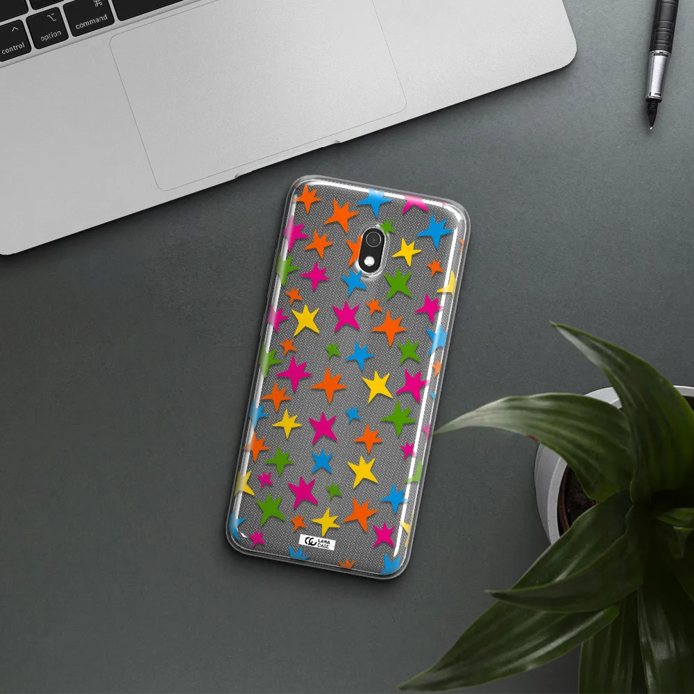 Colorful Stars Xiaomi Redmi 8A Clear TPU Case