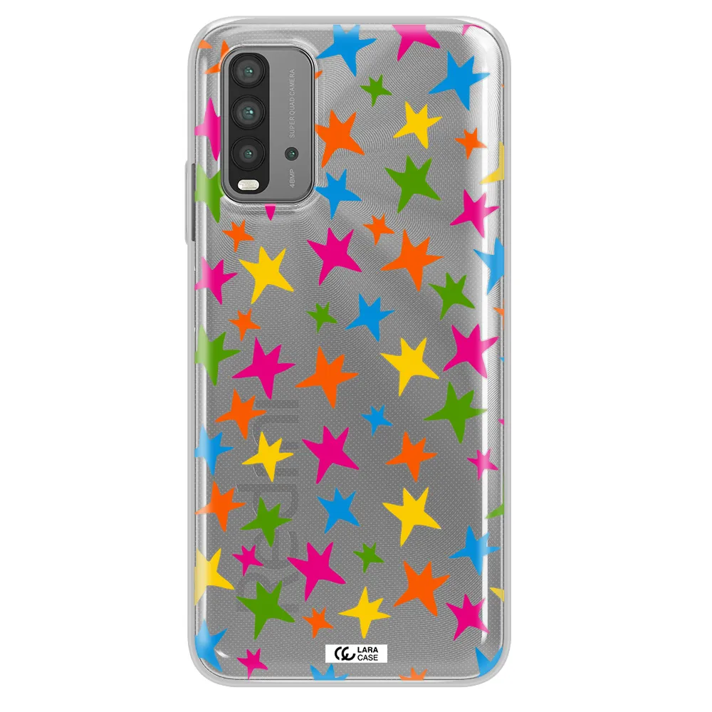 Colorful Stars Xiaomi Redmi 9T Clear TPU Case