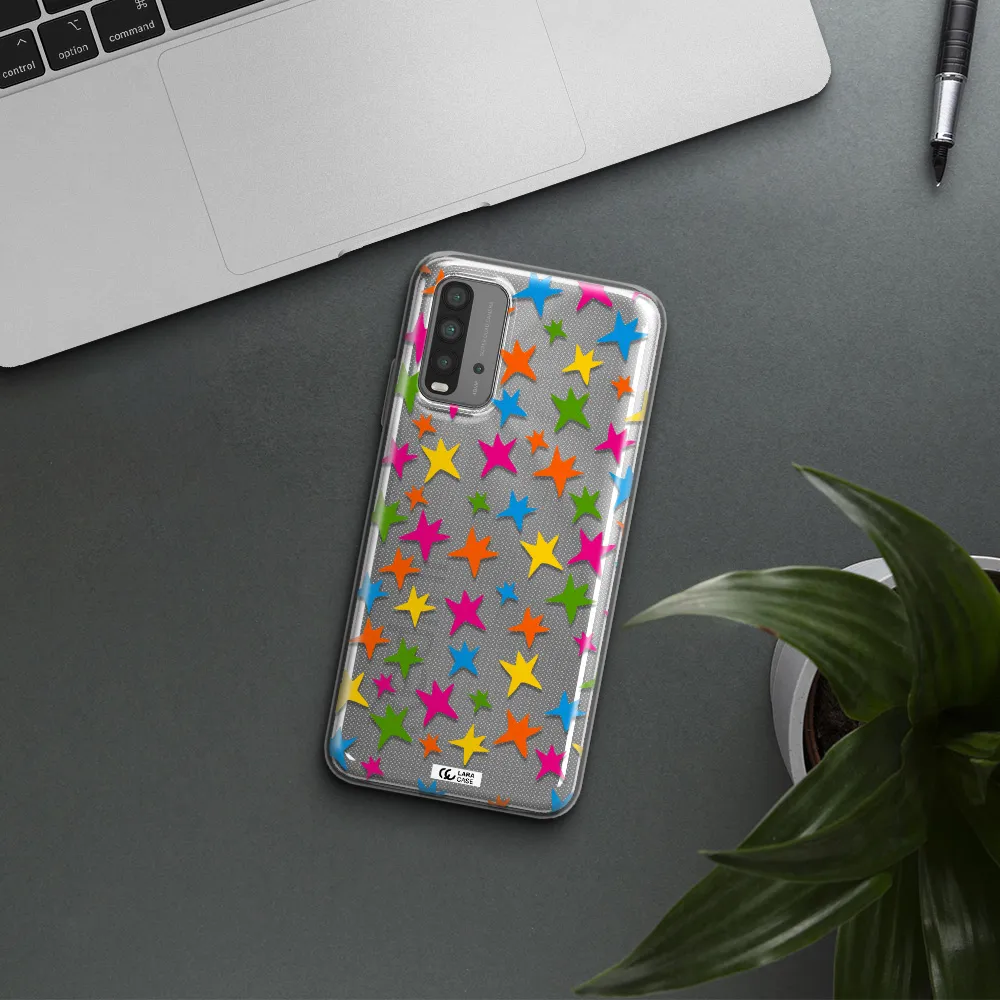 Colorful Stars Xiaomi Redmi 9T Clear TPU Case