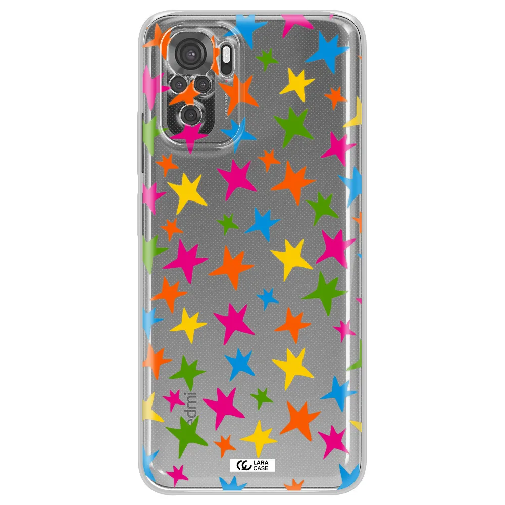 Colorful Stars Xiaomi Redmi Note 10S Clear Tpu Case
