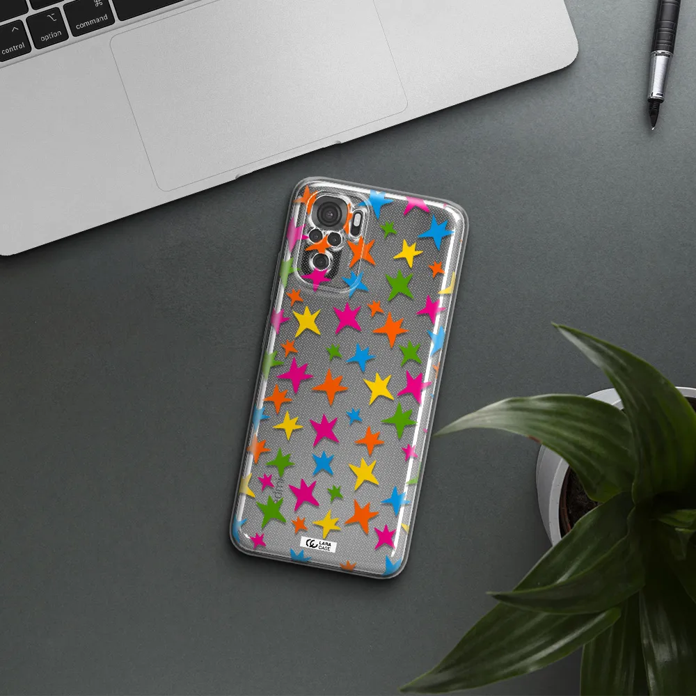 Colorful Stars Xiaomi Redmi Note 10S Clear Tpu Case