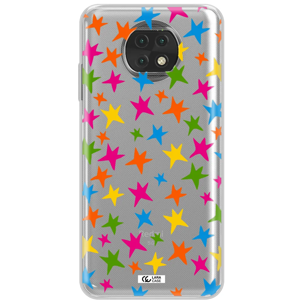 Colorful Stars Xiaomi Redmi Note 9T Clear Tpu Case