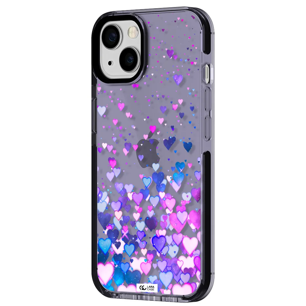 Watercolor Flying Hearts Apple iPhone 13 impact Lilac Case