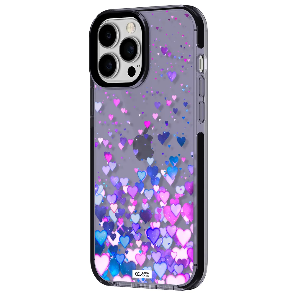 Watercolor Flying Hearts Apple iPhone 13 Pro Max impact Lilac Case