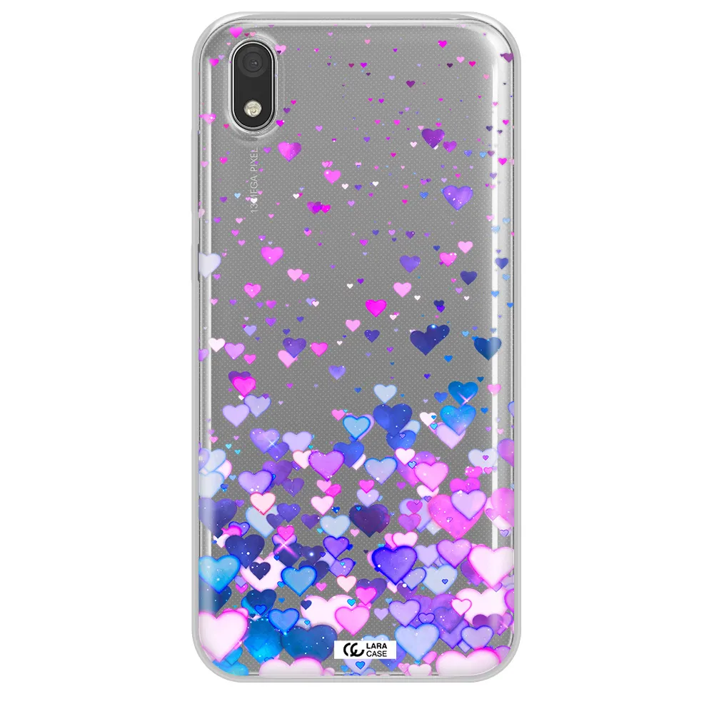 Watercolor Flying Hearts Huawei Honor 8S Clear TPU Case