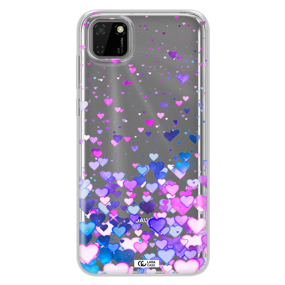 Watercolor Flying Hearts Huawei Honor 9S Clear TPU Case
