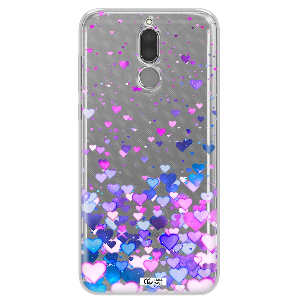 Watercolor Flying Hearts Huawei Mate 10 Lite Clear TPU Case