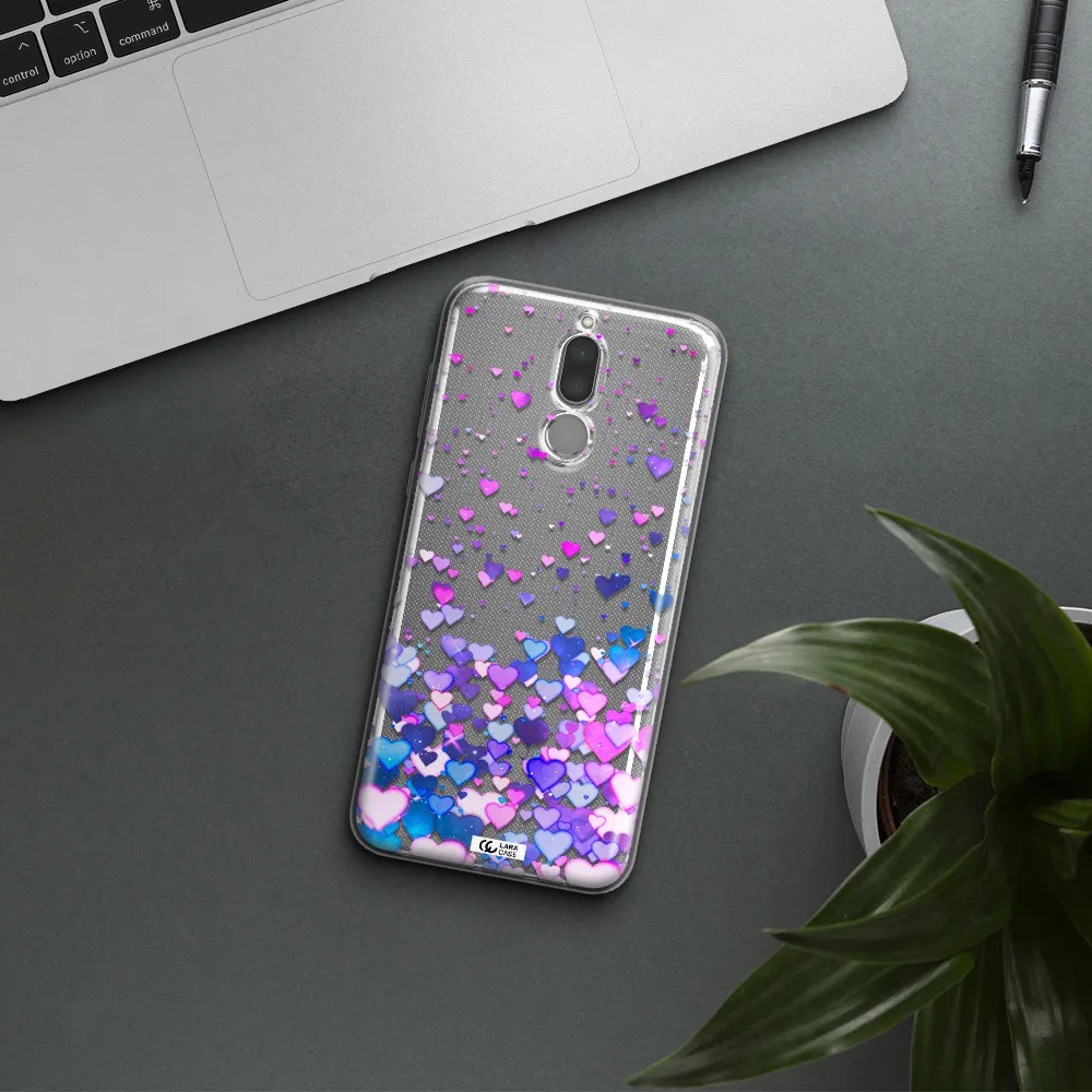 Watercolor Flying Hearts Huawei Mate 10 Lite Clear TPU Case