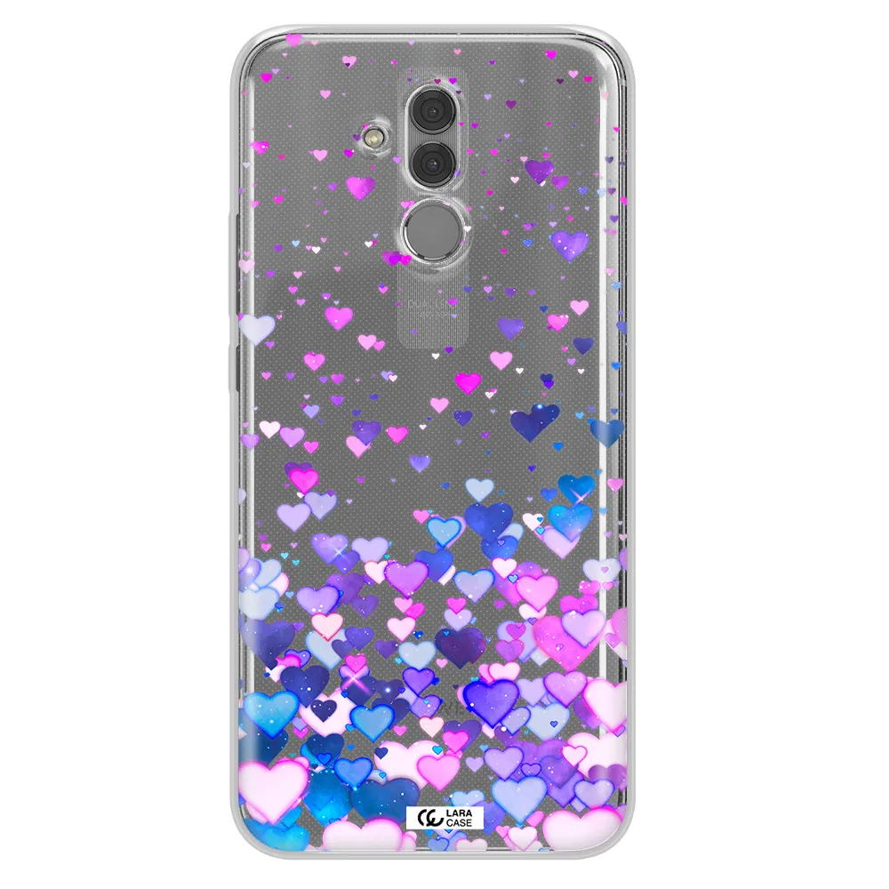 Watercolor Flying Hearts Huawei Mate 20 Lite Clear TPU Case