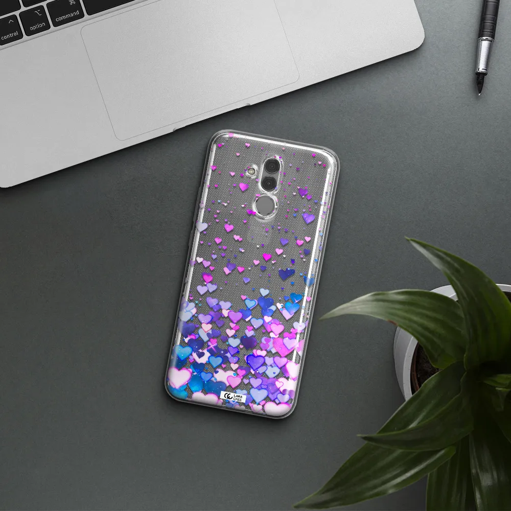 Watercolor Flying Hearts Huawei Mate 20 Lite Clear TPU Case