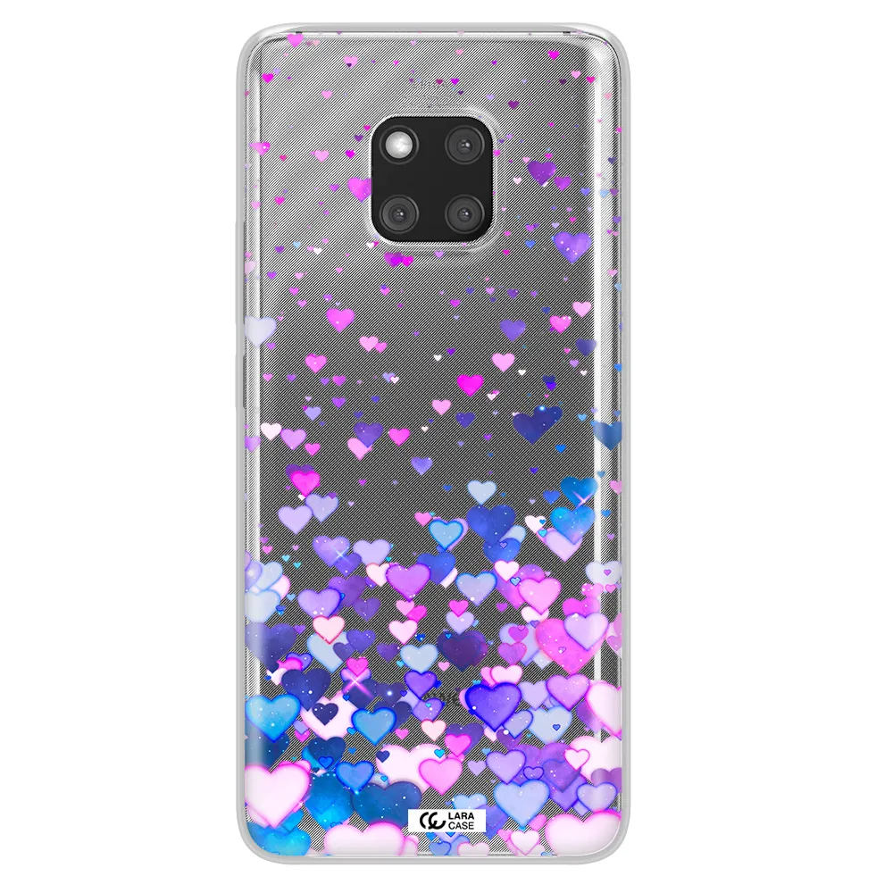 Watercolor Flying Hearts Huawei Mate 20 Pro Clear TPU Case
