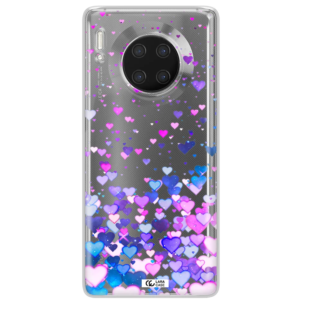 Watercolor Flying Hearts Huawei Mate 30 Pro Clear TPU Case