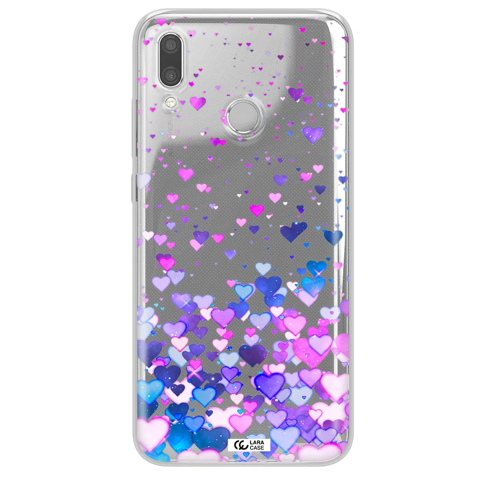 Watercolor Flying Hearts Huawei P Smart 2019 Clear TPU Case
