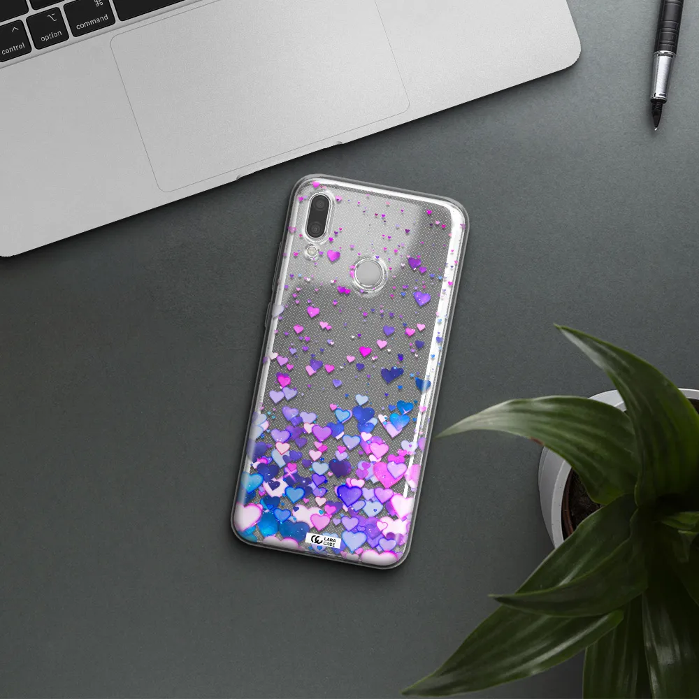 Watercolor Flying Hearts Huawei P Smart 2019 Clear TPU Case