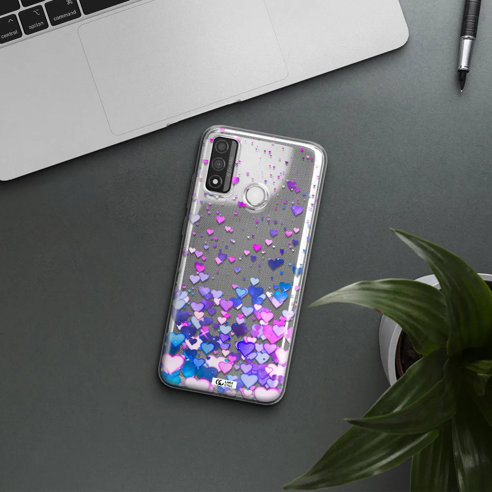 Watercolor Flying Hearts Huawei P Smart 2020 Clear TPU Case