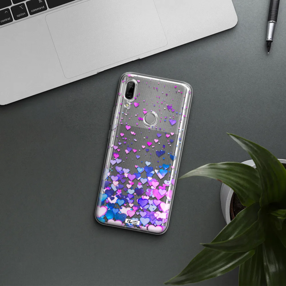 Watercolor Flying Hearts Huawei P Smart Z Clear TPU Case