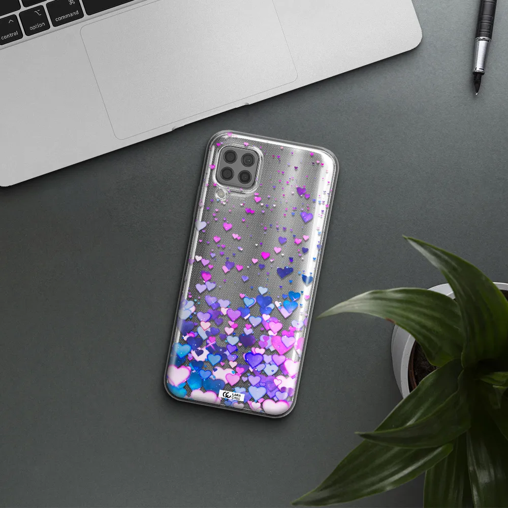 Watercolor Flying Hearts Huawei P40 Lite Clear TPU Case
