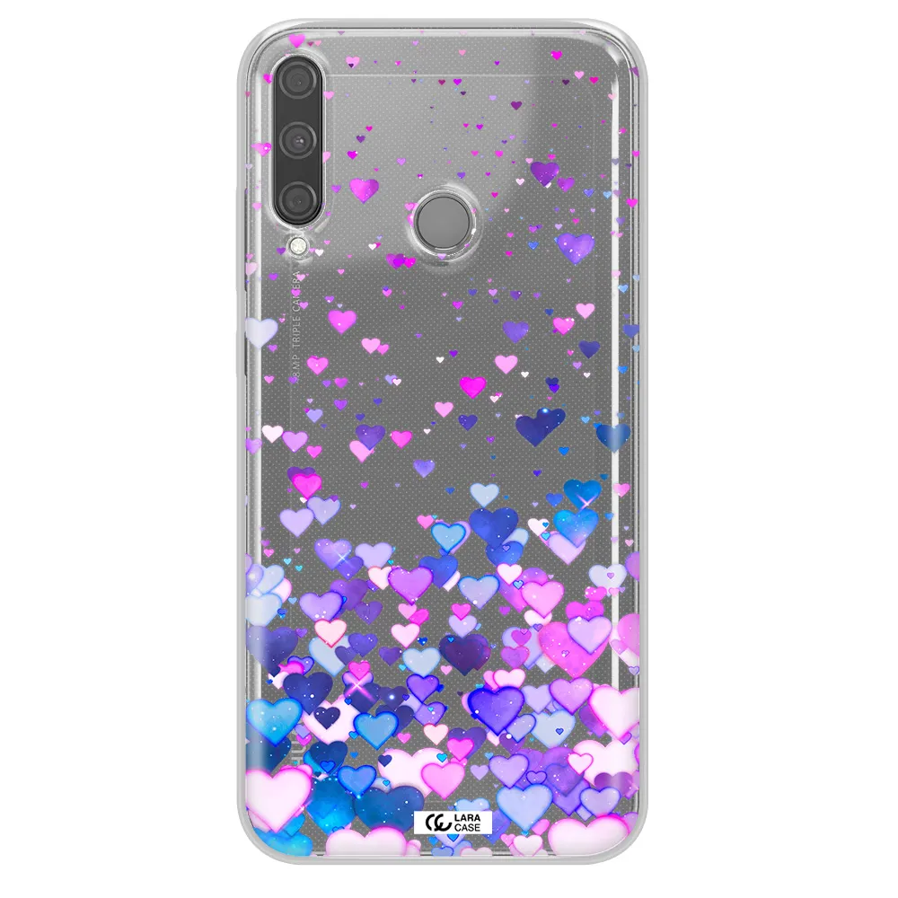 Watercolor Flying Hearts Huawei P40 Lite E Clear TPU Case