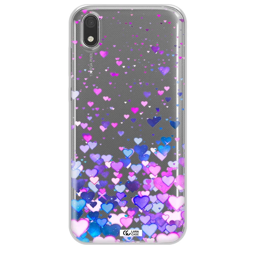 Watercolor Flying Hearts Huawei Y5 2019 Clear TPU Case