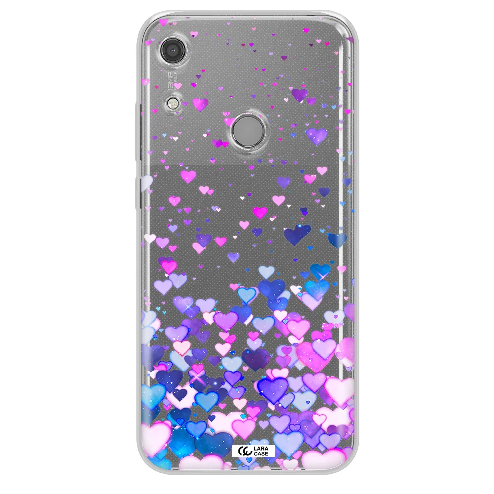Watercolor Flying Hearts Huawei Y6S Clear TPU Case