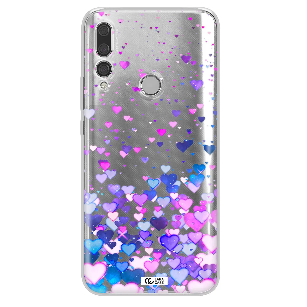 Watercolor Flying Hearts Huawei Y9 Prime 2019 Clear TPU Case