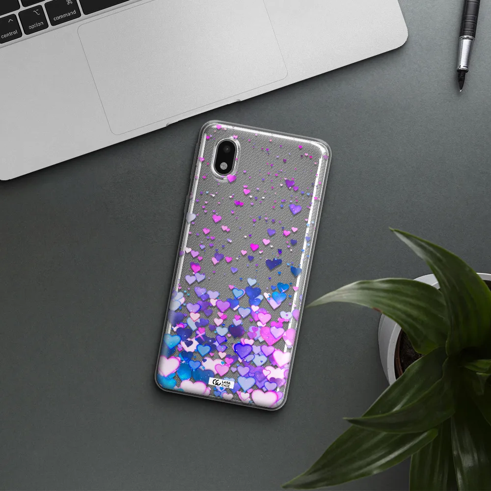 Watercolor Flying Hearts Samsung A01 Core Clear Tpu Case