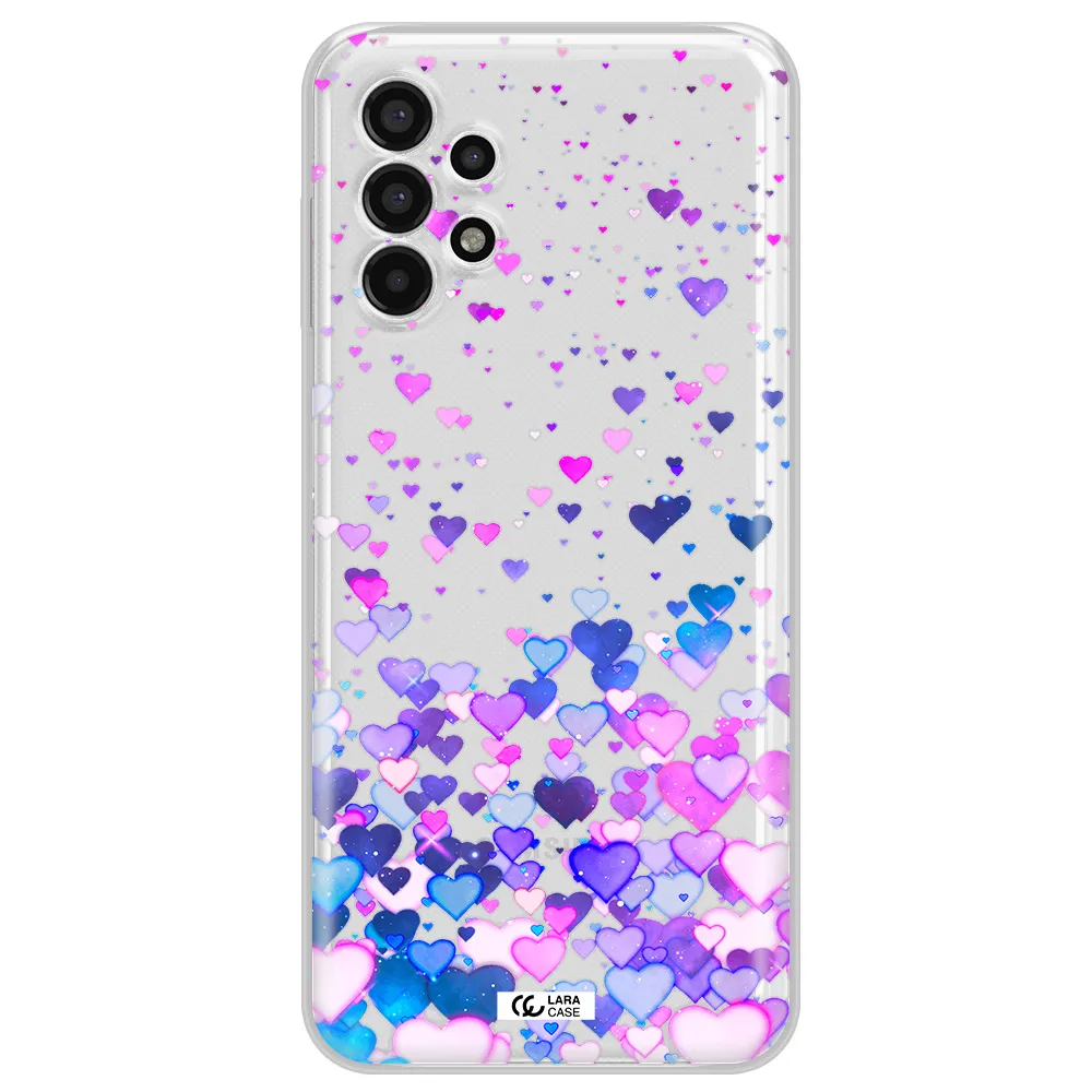 Watercolor Flying Hearts Samsung A13 4g Clear TPU Case