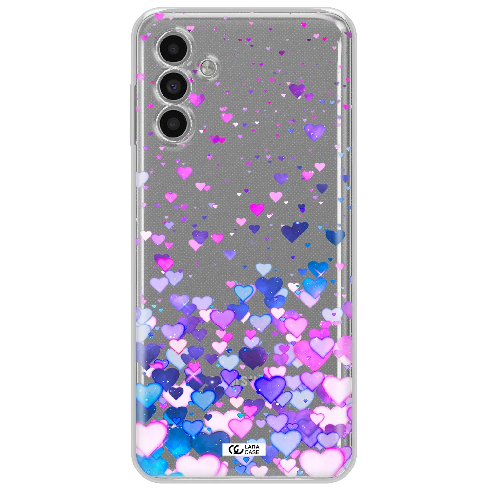 Watercolor Flying Hearts Samsung A13 5G Clear Tpu Case