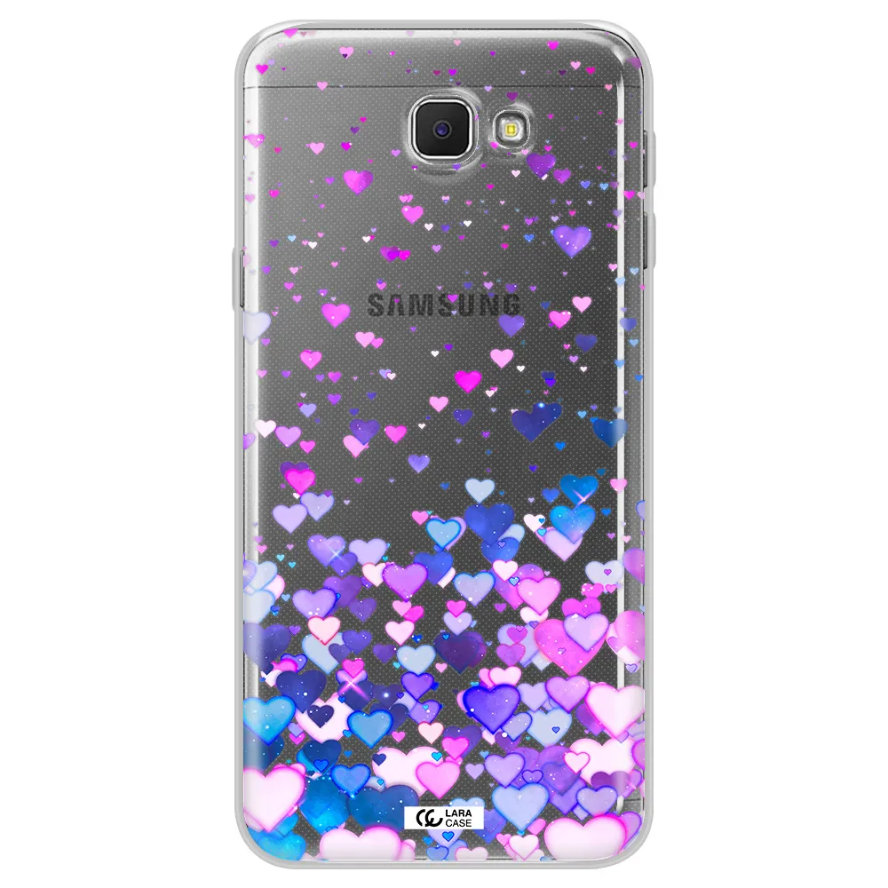 Watercolor Flying Hearts Samsung J5 Prime Clear TPU Case