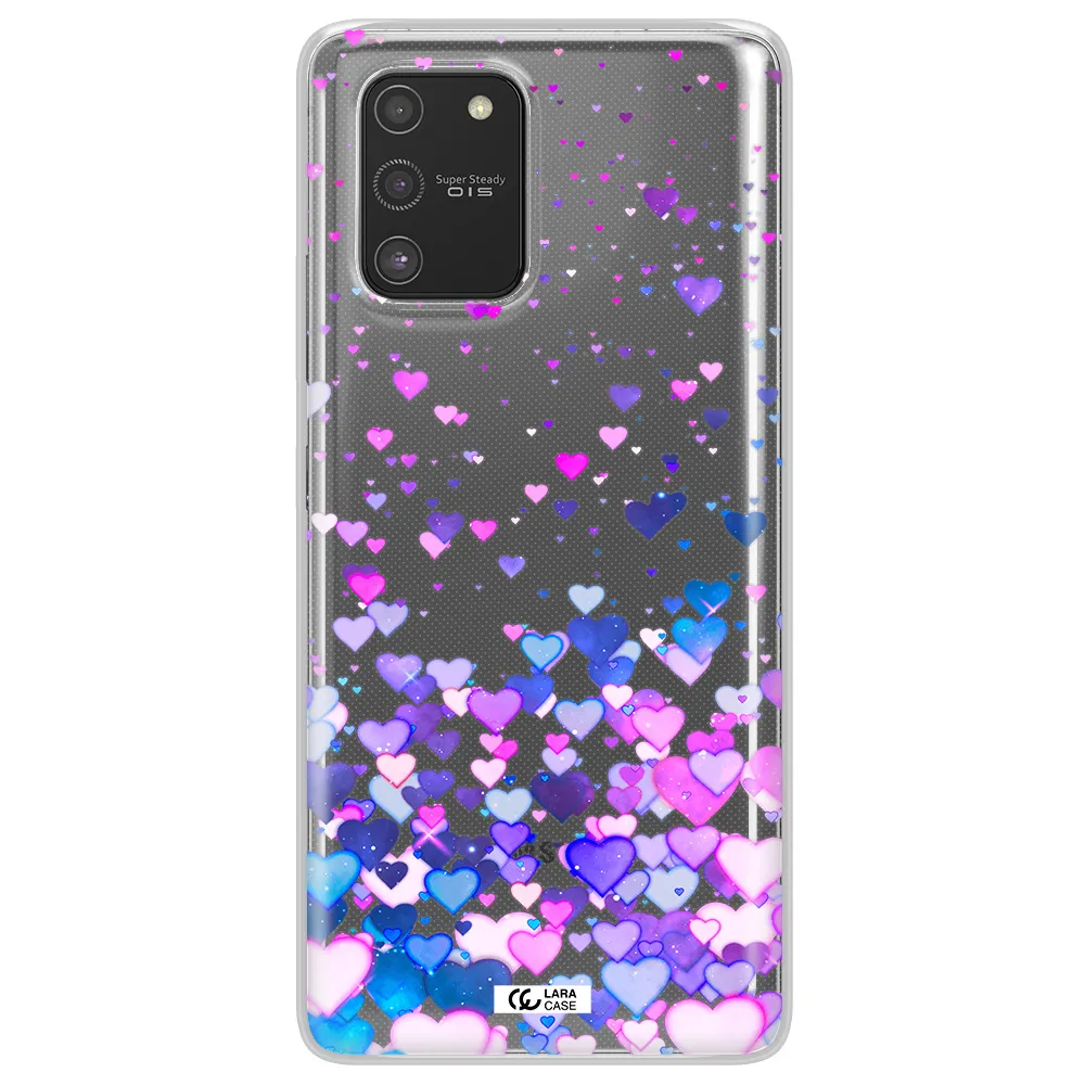 Watercolor Flying Hearts Samsung S10 Lite Clear TPU Case