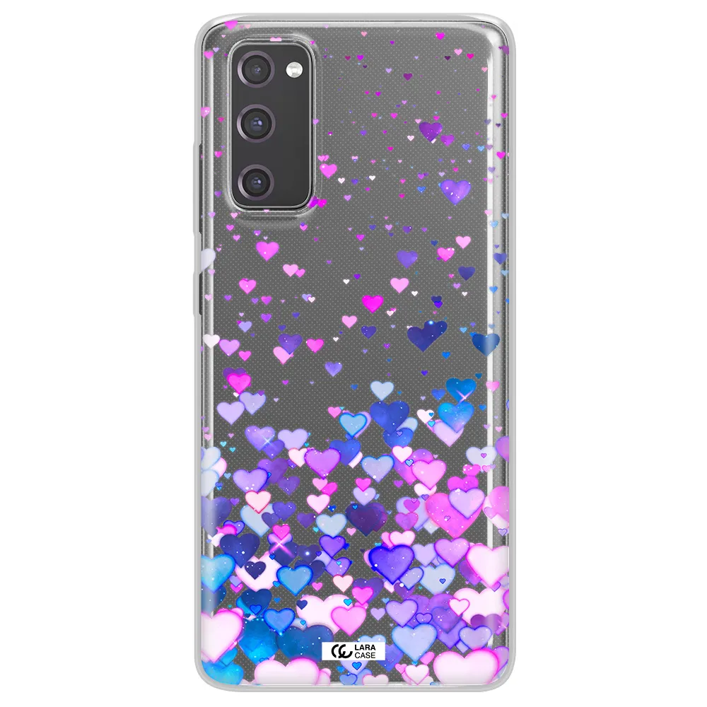 Watercolor Flying Hearts Samsung S20 Fe Clear TPU Case