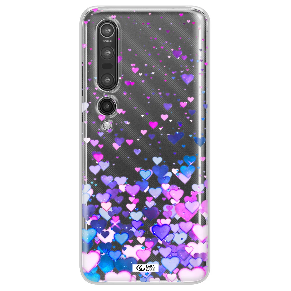 Watercolor Flying Hearts Xiaomi Mi 10 Pro Clear TPU Case