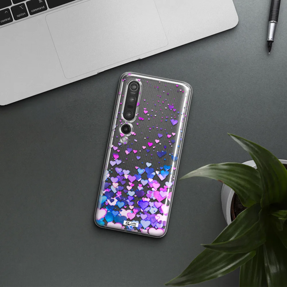 Watercolor Flying Hearts Xiaomi Mi 10 Pro Clear TPU Case