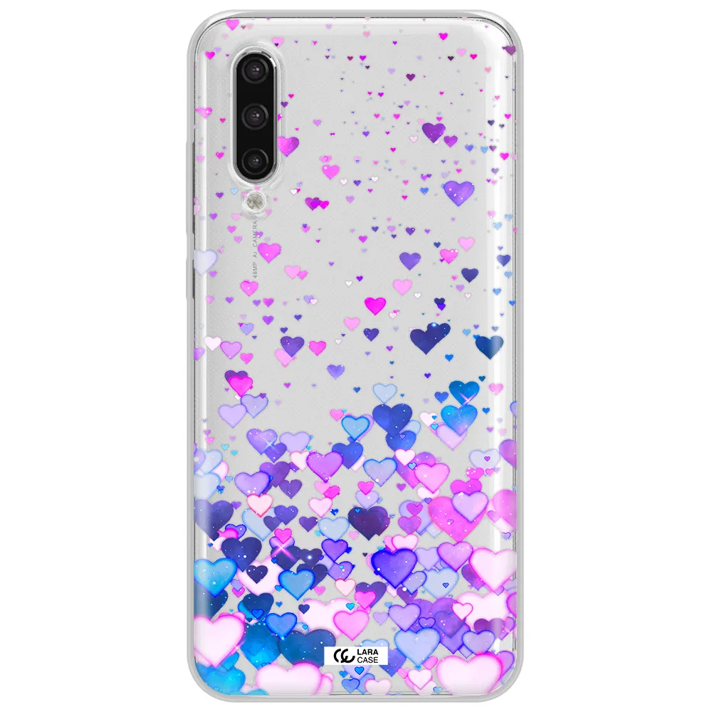 Watercolor Flying Hearts Xiaomi Mi 9 Lite Clear Tpu Case