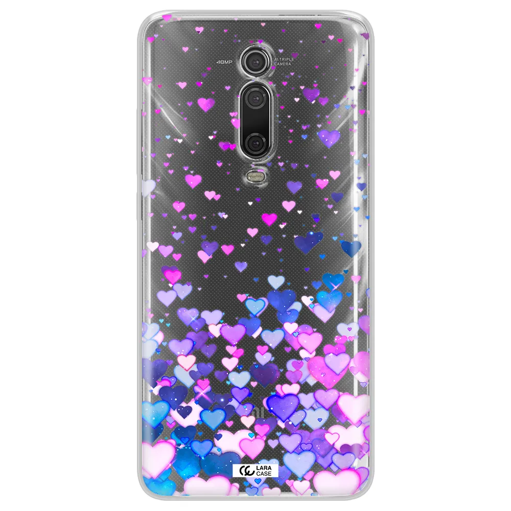 Watercolor Flying Hearts Xiaomi Redmi K20 Clear Tpu Case