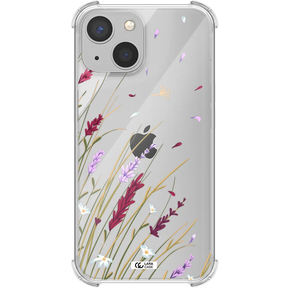 Long Grass Flower Apple iPhone 13 mini Clear PC Case