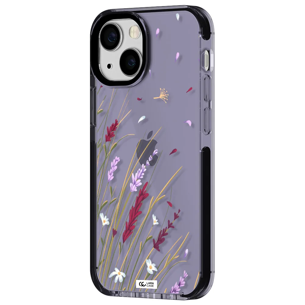 Long Grass Flower Apple iPhone 13 mini impact Lilac Case