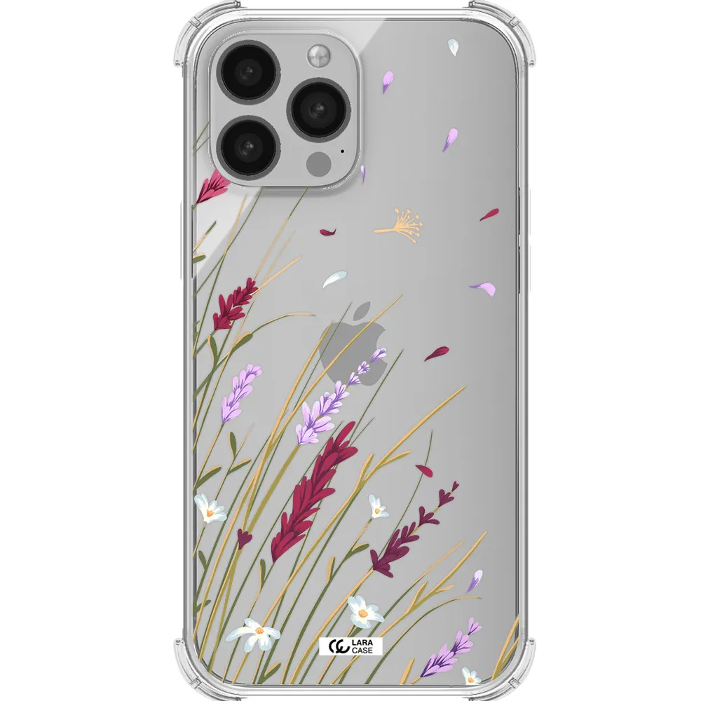 Long Grass Flower Apple iPhone 13 Pro Clear PC Case