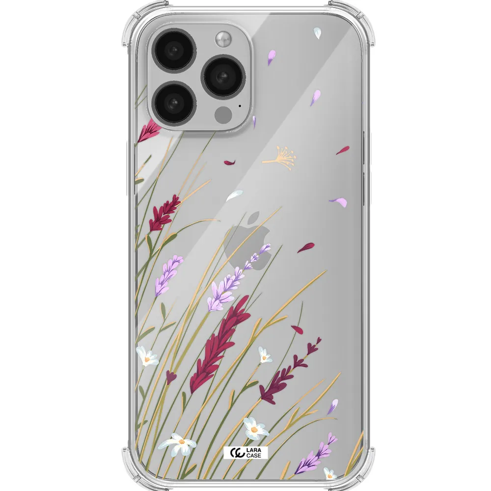 Long Grass Flower Apple iPhone 13 Pro Max Clear PC Case