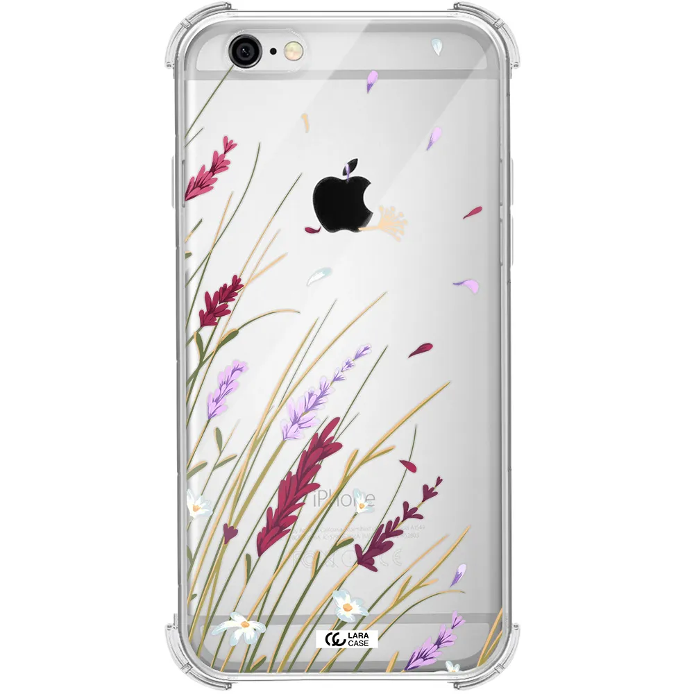 Long Grass Flower Apple iPhone 6 Clear PC Case
