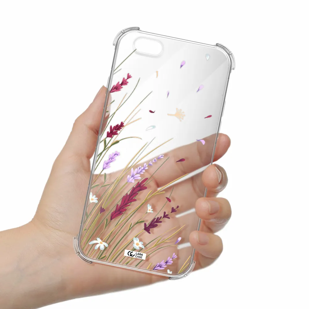 Long Grass Flower Apple iPhone 6 Clear PC Case