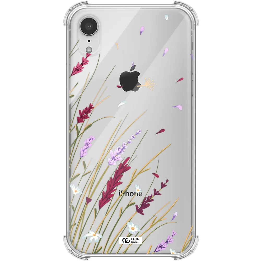Long Grass Flower Apple iPhone XR Clear PC Case